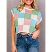 Women's Cap Sleeve Cropped Top