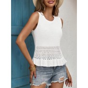 Women's Crochet Cropped Tank Top
