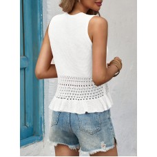 Women's Crochet Cropped Tank Top