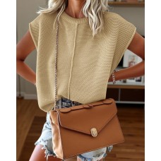 Women's Khaki Light Sweater Pullover