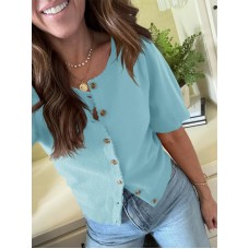 Women's Puff Sleeve Short Sleeve Cardigan