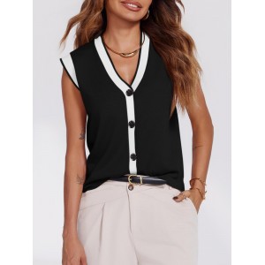 Women's V-Neck Sweater Vest