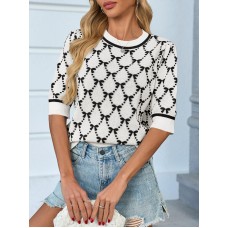 Women's puff sleeve beige short sleeve