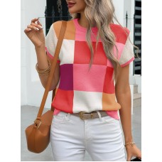 Women's short sleeve sweater