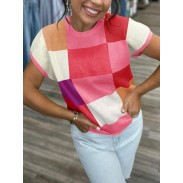 Women's short sleeve sweater